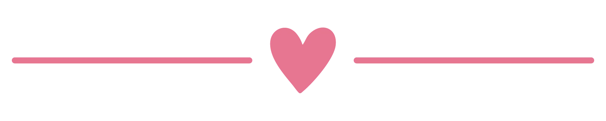 divider with heart in the middle